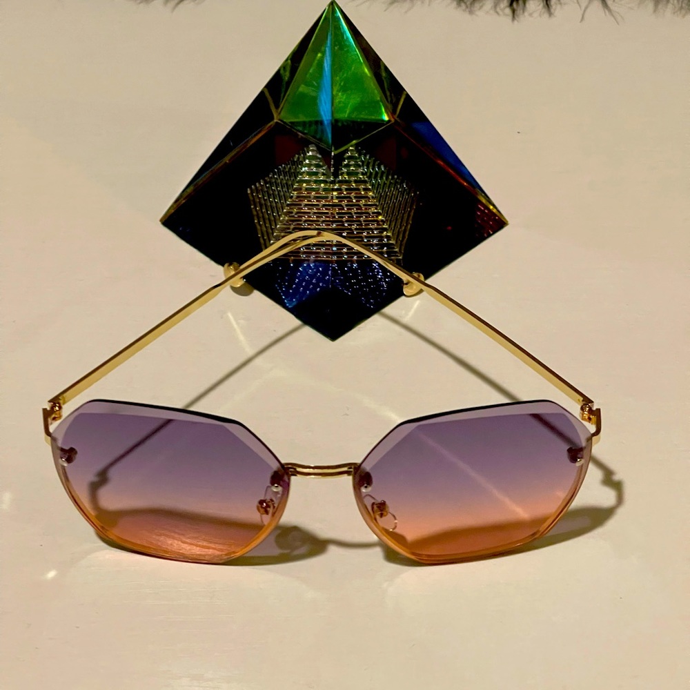 New Metal Frame Women Oversized Fashion Sunglasses